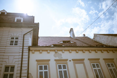 Low angle view of building against sky