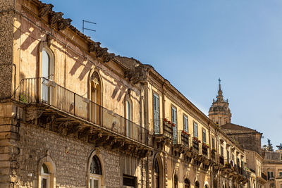 Low angle view of historical building against sky