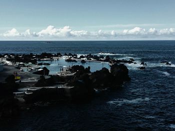 Scenic view of sea against sky