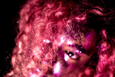 Close-up of multi colored man