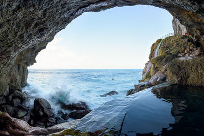 Scenic view of sea against sky