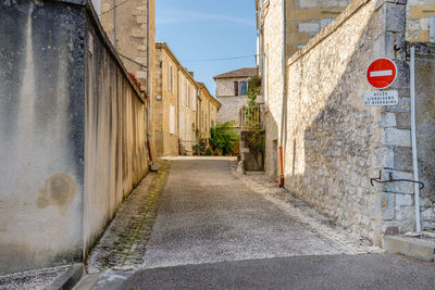 Street amidst buildings in city