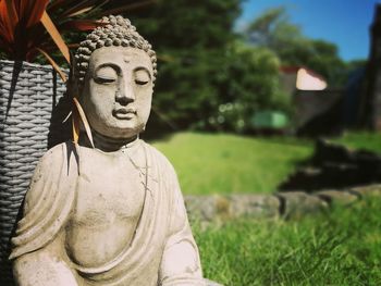 Close-up of buddha statue