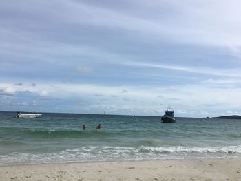 Scenic view of sea against sky
