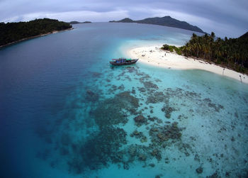 A view of island in anambas islands, indonesia. 