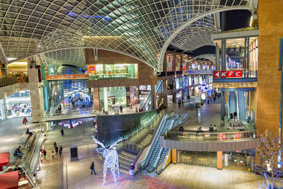 Group of people in shopping mall