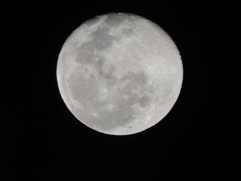 Scenic view of moon against sky at night