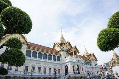 Low angle view of building against sky