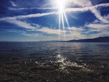 Scenic view of sea against sky