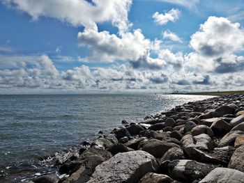 Scenic view of sea against sky