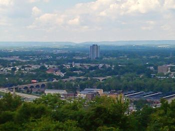 High angle view of cityscape