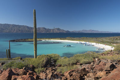 A small beach in coronado island, loreto, baja california.