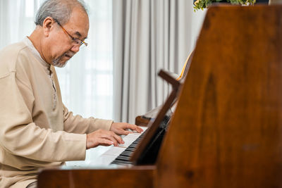 Man playing piano