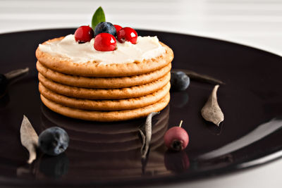 Close-up of cake on table