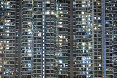 Full frame shot of modern buildings in city