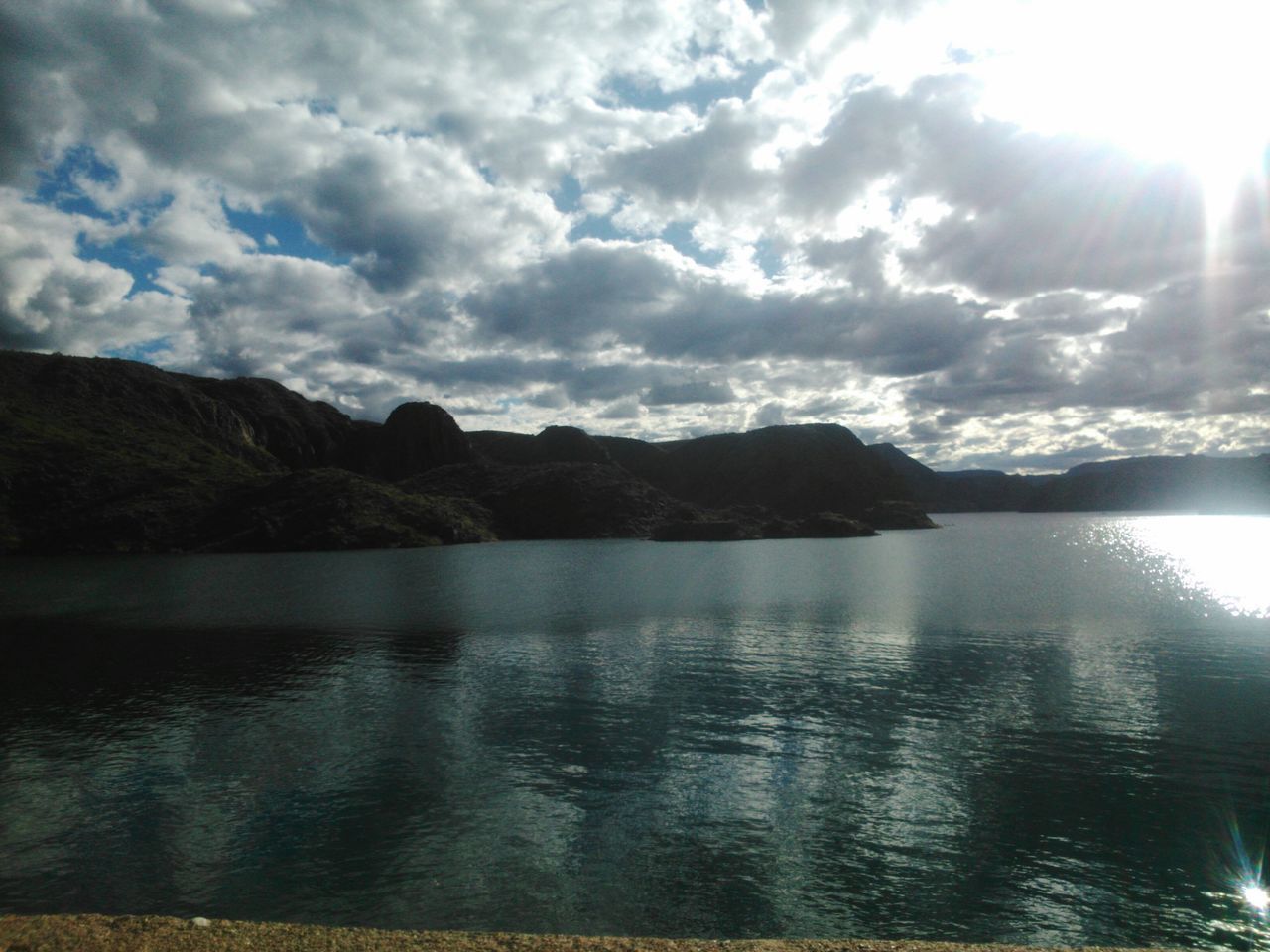 SCENIC VIEW OF CLOUDY SKY OVER SEA