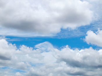 Low angle view of clouds in sky