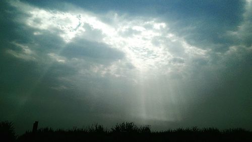 Low angle view of cloudy sky