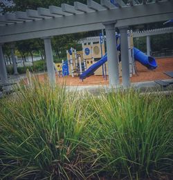 Close-up of playground