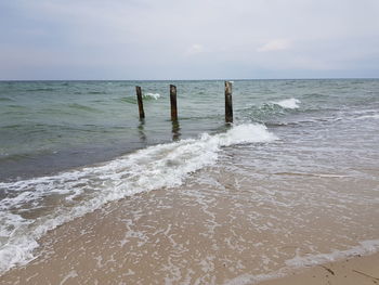 Scenic view of sea against sky