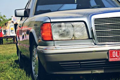 Close-up of car