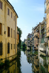 Canal amidst buildings in city