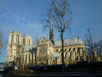 Low angle view of historical building against sky