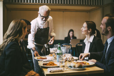 Group of people at restaurant