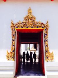 Woman looking at camera