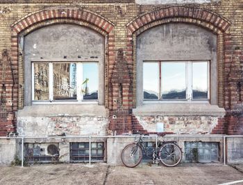 View of brick wall