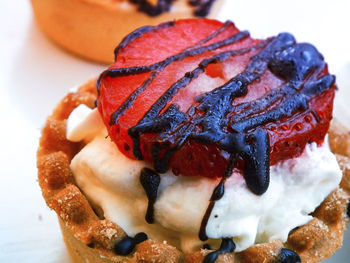 Close-up of ice cream in plate