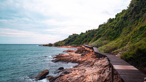 Scenic view of sea against sky