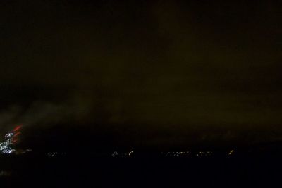Illuminated sky at night