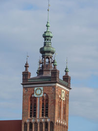 Low angle view of tower against sky