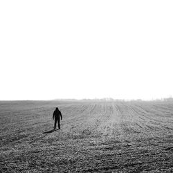 Full length of person standing on field