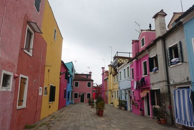 Street amidst buildings in town