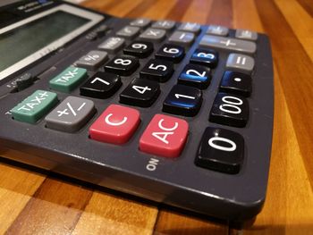 Close-up of computer keyboard