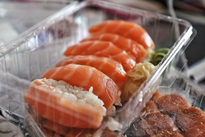 Close-up of sushi