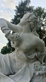 Low angle view of statue