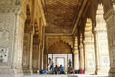 Group of people in temple