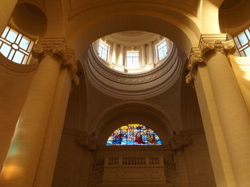 A stained glass window of a catholic church - gozo island malta