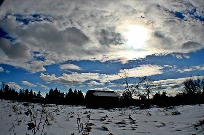 Clouds over cloudy sky