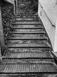 Low angle view of empty staircase