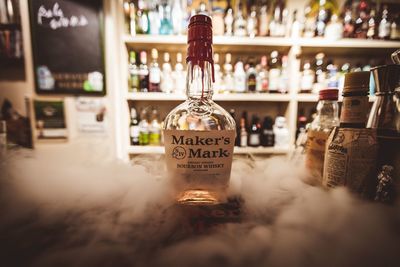 Information sign for sale at market stall