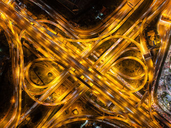 High angle view of road