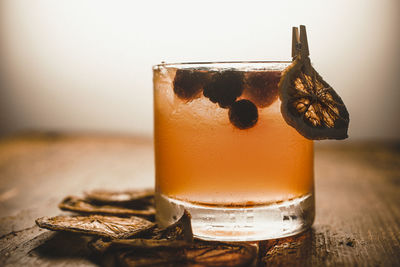 Close-up of drink on table