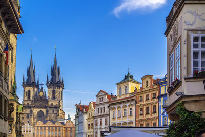 Cityscape with old town square, prague, czech republic