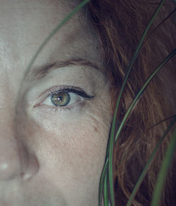 Close-up portrait of a woman