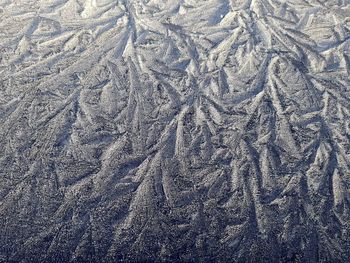 Full frame shot of snow on land