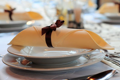 Close-up of cake on plate